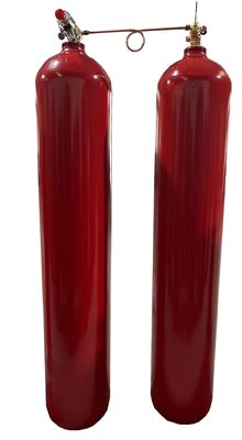 Kualitas  Electrically Non-Conductive CO2 Fire System 1448mm CO2 Gas Bottle In Power Room pabrik