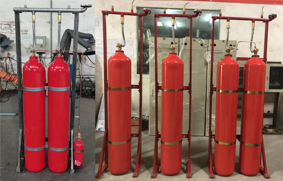 Kualitas  70Ltr Carbon Dioxide Fire Extinguishing Systems CO2 Automatic Fire Extinguisher 5.7MPa pabrik