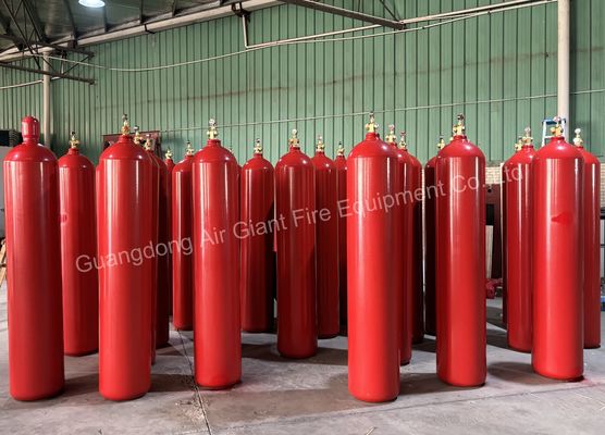 Kualitas  150-300 Bar Inert Gas Fire Suppression System Cylinder Manufacturer pabrik