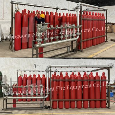 Kualitas  Inert Gas Argon IG55 Fire Extinguishing System For Computer Room pabrik