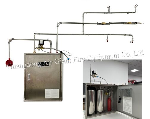 Kualitas  Single Bottles Automatic Protection Restaurant Fire Suppression System For Hotel Fire Fight pabrik