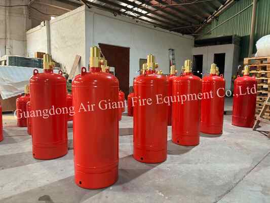 Kualitas  FM200 Fire Suppression System Cylinder Without Residue For Library pabrik