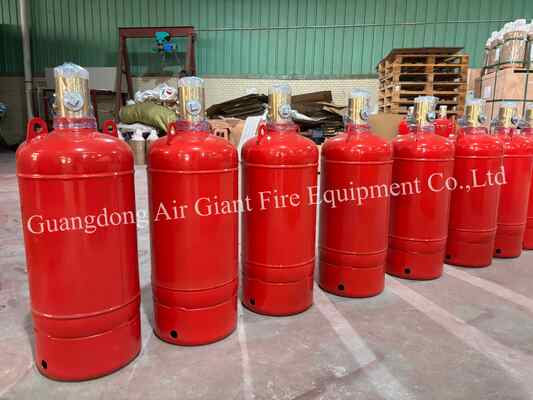 Kualitas  Enclosed Flooding Novec 1230 Fire Suppression System Cylinder with 4.2MPa Storage Pressure and Residue-Free Design for Anechoic Chambers pabrik