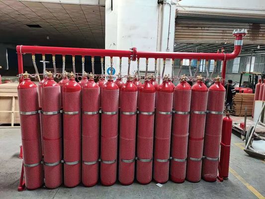 Tertutup Banjir IG 55 Inert Argonite Gas Suppression System 20MPa