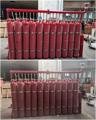 80Ltr Inergen IG541 Sistem Pencegah Kebakaran Gas Inert Untuk Ruang Anechoic