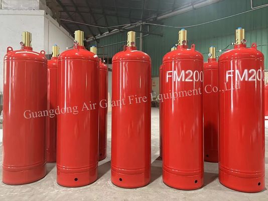 Silinder Untuk Sistem Pemadam Kebakaran FM200 Berkualitas Tinggi Tanpa Polusi Untuk Ruang Daya