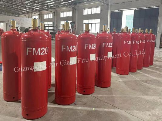 Silinder Untuk FM200 Sistem Pemadam Kebakaran Tanpa Polusi Untuk Ruang Komputer