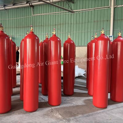 Disesuaikan Argonite IG55 Inert Gas Fire Suppression System Silinder Dengan Deteksi Api