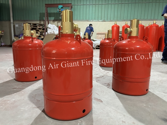 FM200 Silinder Pemadam Kebakaran Baja Karbon Merah 4.2MPa 2.5MPa