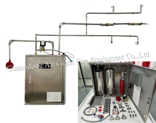 Sistem pemadam kebakaran komérsial dengan tutup dapur sepenuhnya otomatis